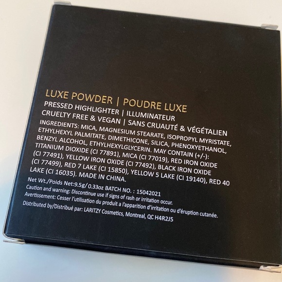 Laritzy Cosmetics Luxe Powder Pressed Highlighter in Warm Rose - Picture 3 of 6